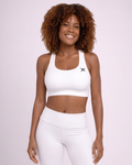 White Padded Sports Bra