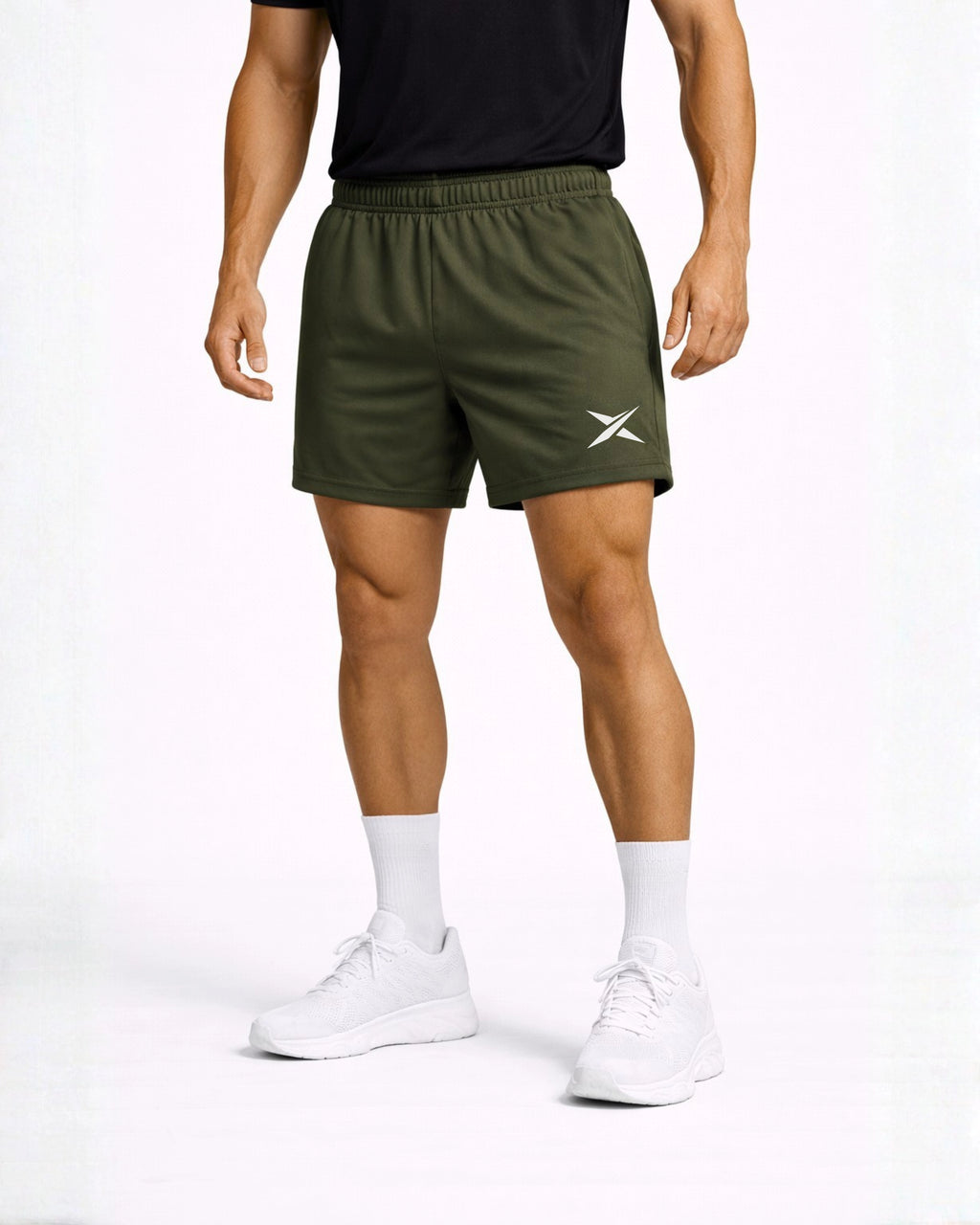 Olive Athletic Shorts
