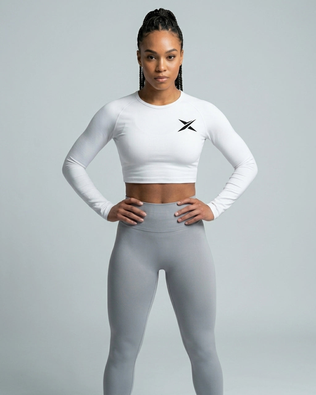 Long-Sleeve Crop Top