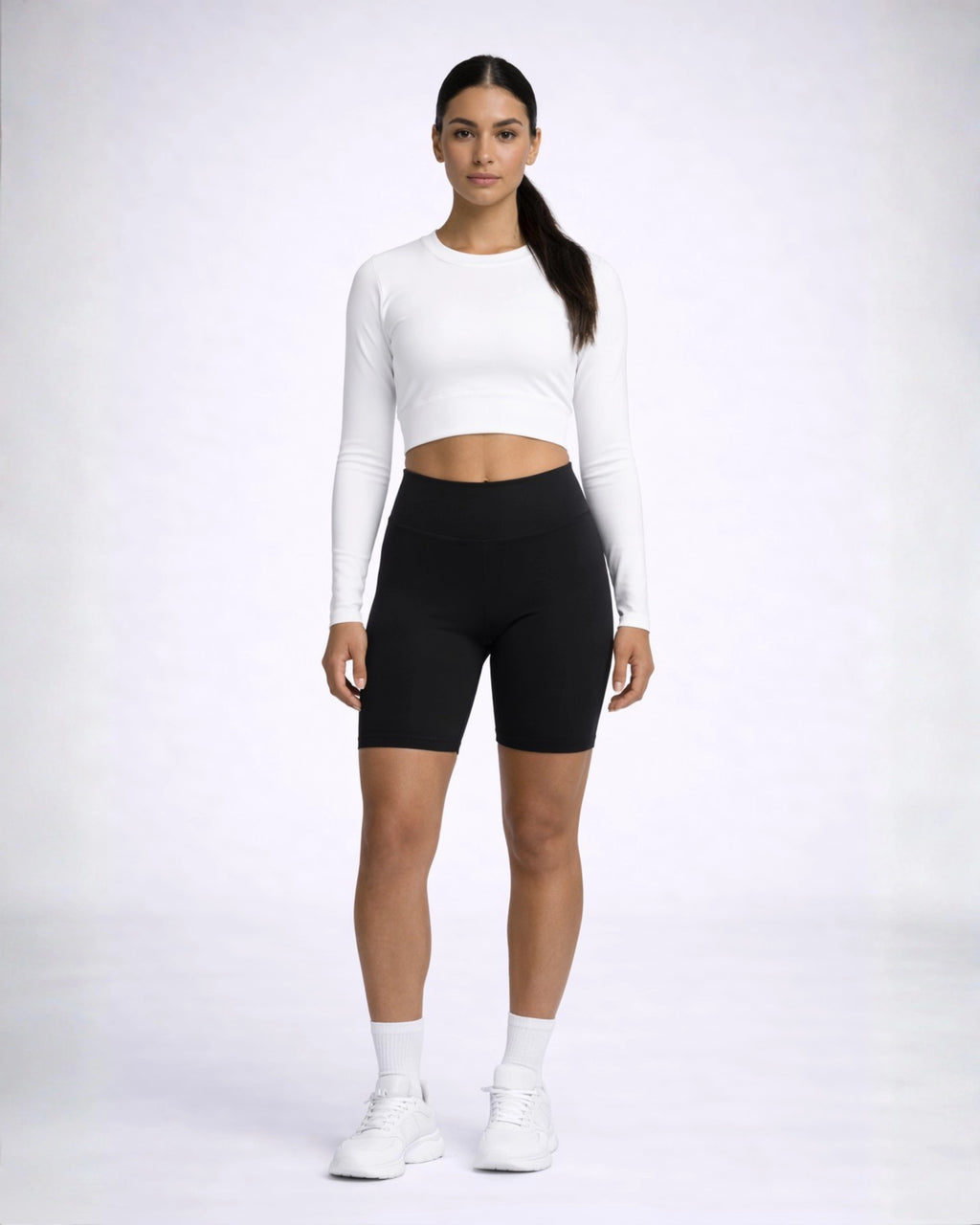 Long-Sleeve Crop Top