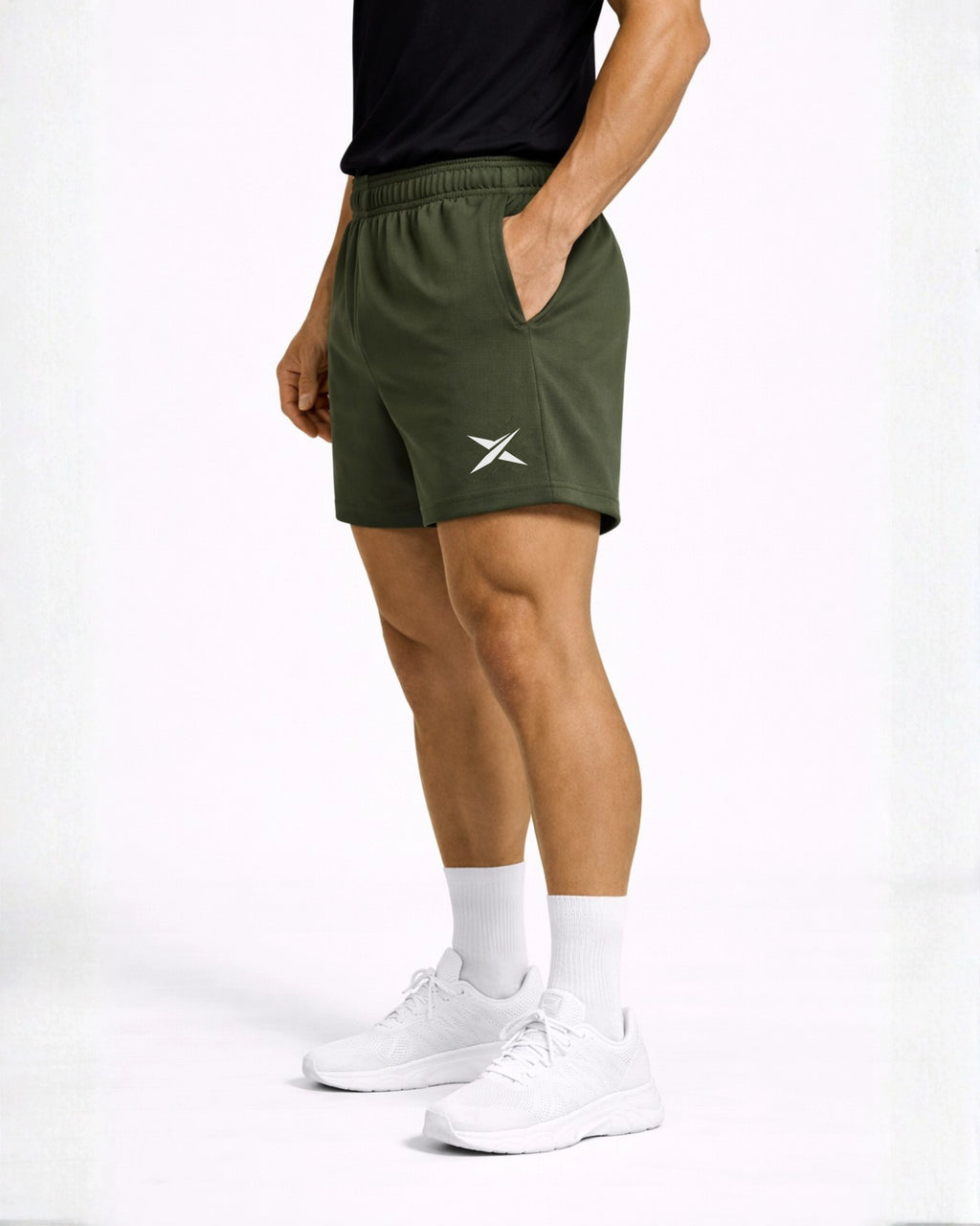 Olive Athletic Shorts