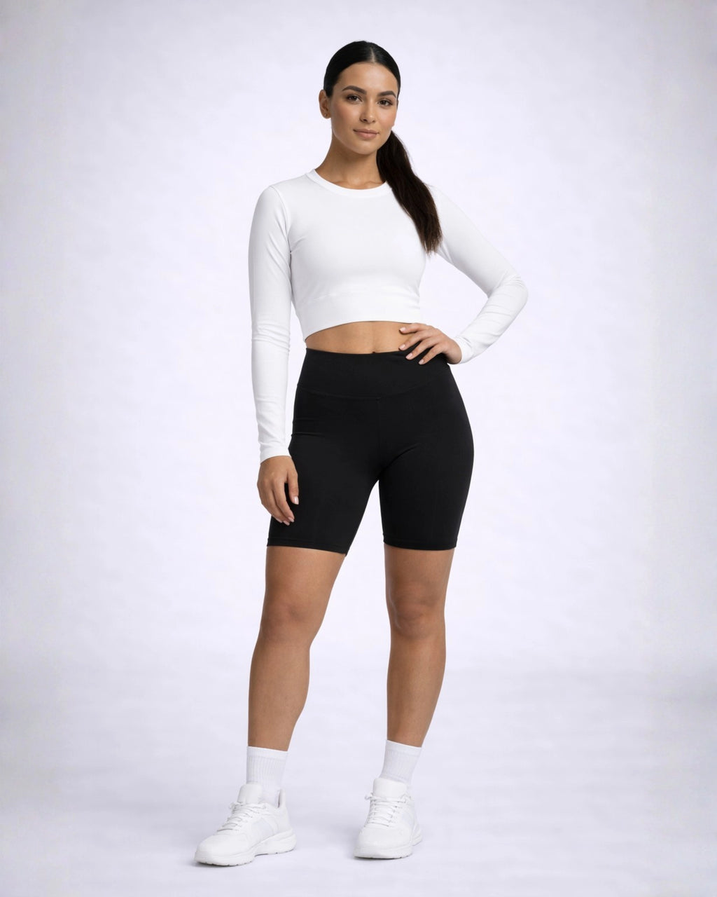 Long-Sleeve Crop Top