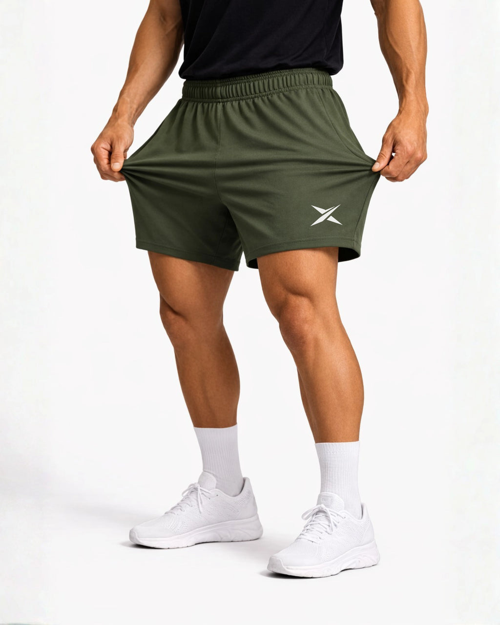 Olive Athletic Shorts