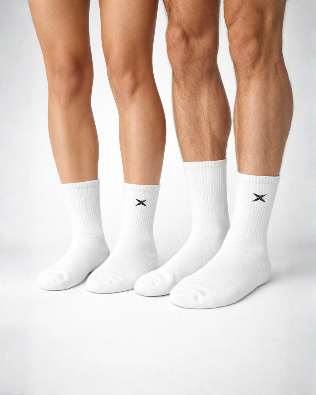 White Embroidered socks
