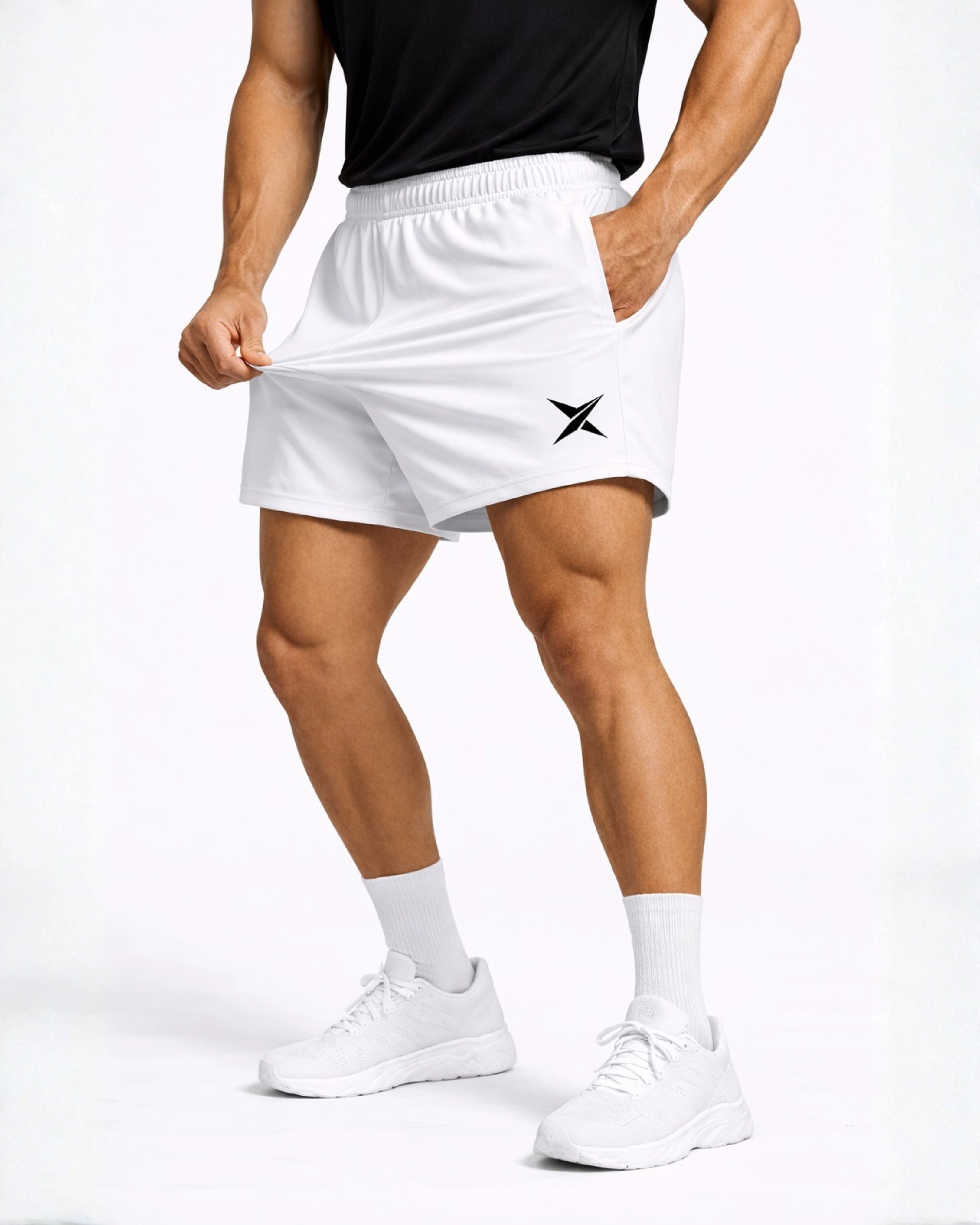 White Athletic Shorts
