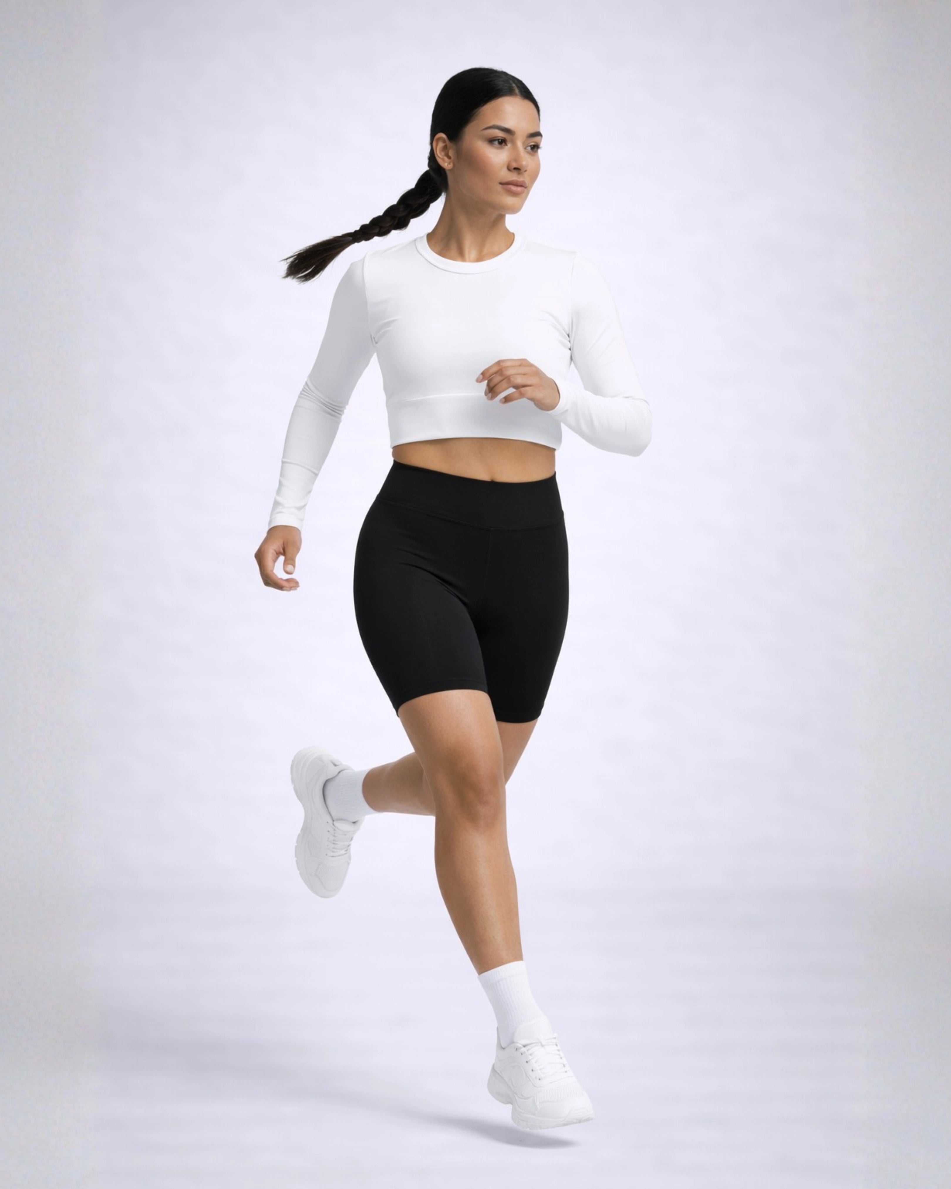 Long-Sleeve Crop Top